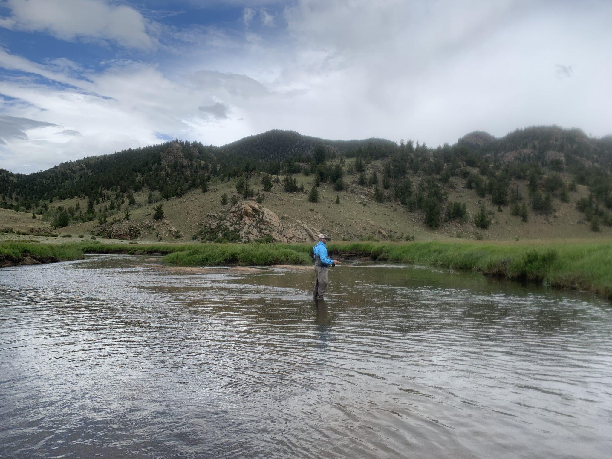 Fly Fishing Belly Boat Tarryall Reservoir South Park Colorado